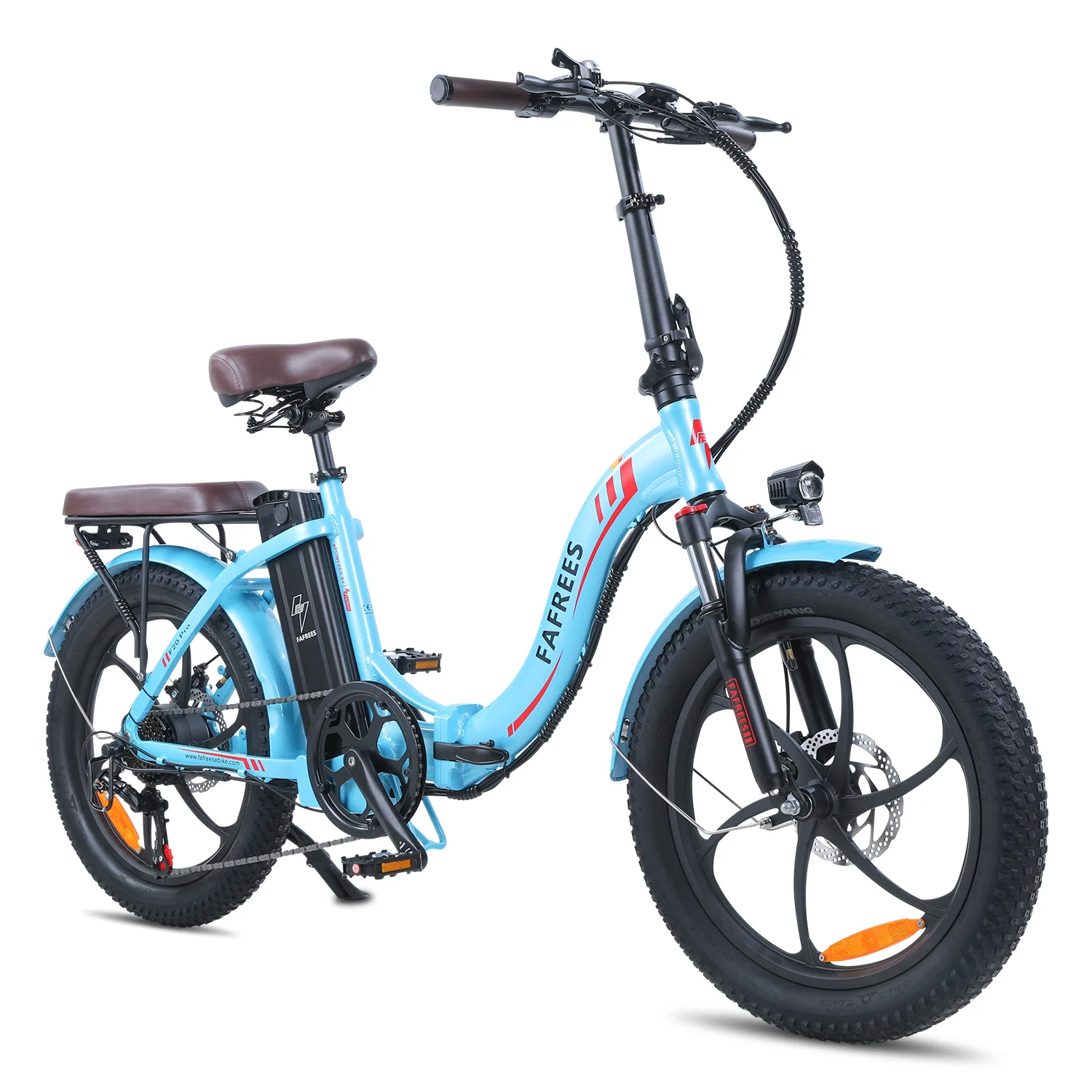 FAFREES F20 Pro Electric Bike 20 Inch Folding Frame 250W E-bike 7-Speed Gears With Removable 36V 18AH Lithium Battery Bicycle