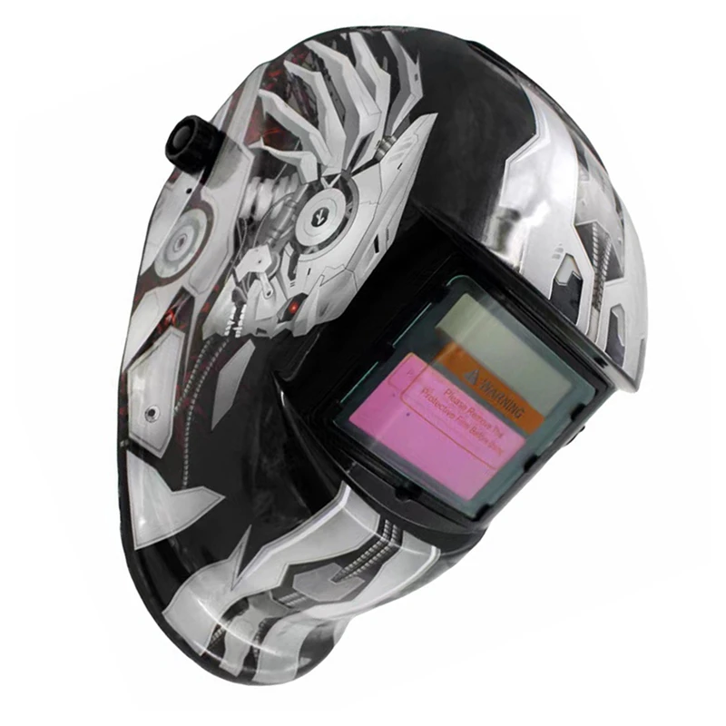 Welding Helmet Professional Solar Energy Auto Darkening Welding Helmet Welding Welder TIG MIG Grinding Mask Robot Style