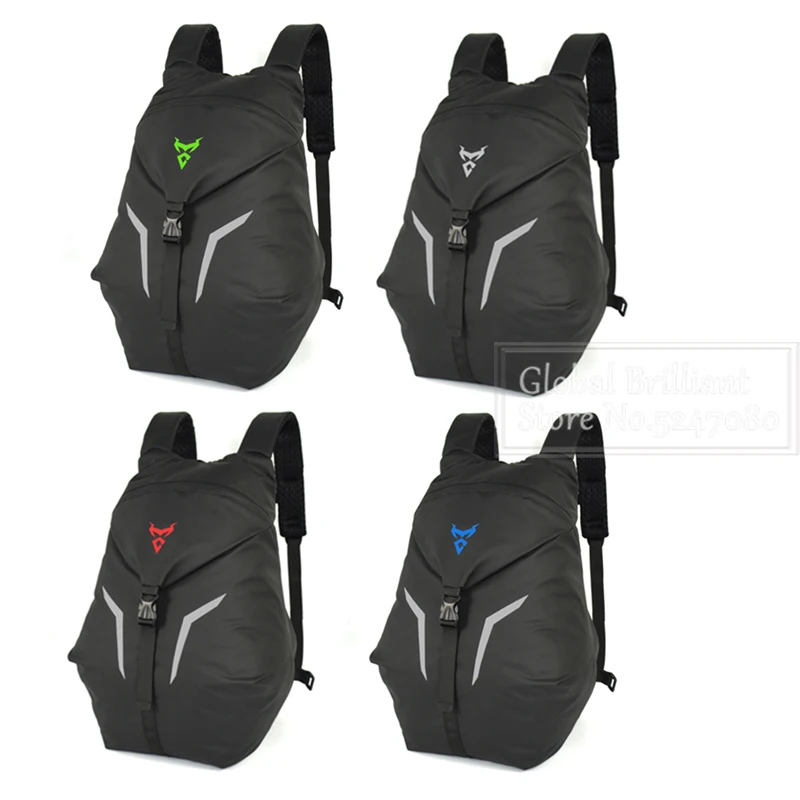 

Motorbike Helmet Bag Waterproof Motorcycle Tail Bag Multi-functional Durable Rear Seat Bag High Capacity Rider Helmet Backpack