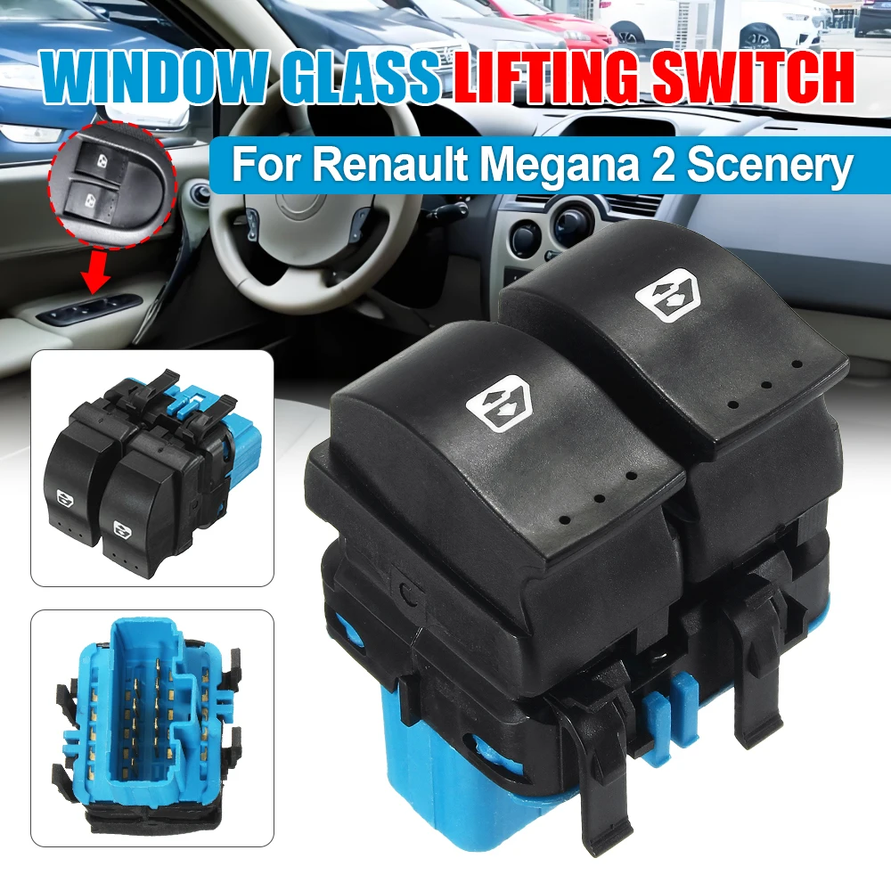 10 Pins Electric Window Switch Lifter Switches 8200107772 For RENAULT MEGANE II 2 SCENIC II GRAND SCENIC II 2002-2009 Accessorie