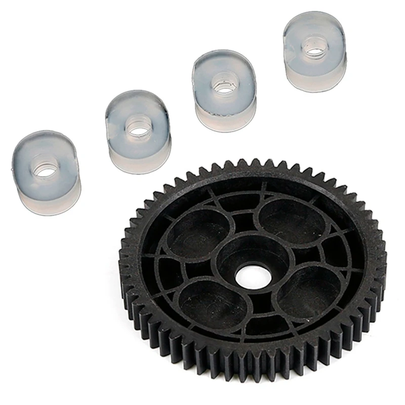 5 Pcs Spur Gear 57 Tooth And Damper Bush Set For 1/5 HPI ROVAN ROFUN KM BAJA 5B Rc Car Parts,1 Pcs 66062 & 4 Pcs 65082