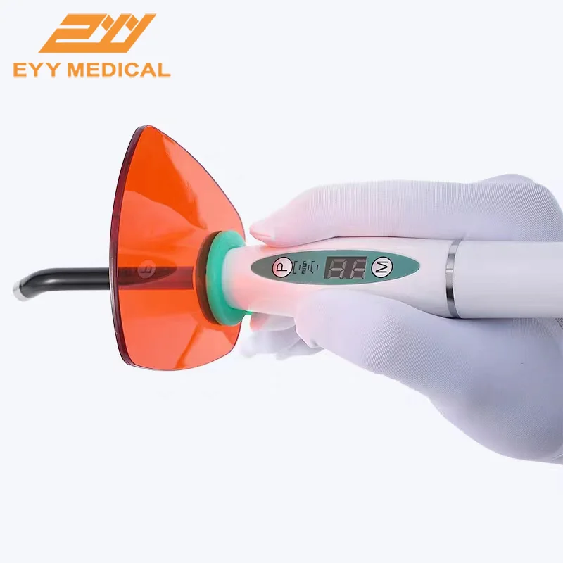 EYY Curing Lights Dental LED Blue Lamp Resin Mate 1200-2000MW/cm2 Photopolymer Cures In 1 Seconds Dental Tool Dentistry Products