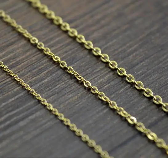 100 meters  Stainless Steel 3mm oval ROLO  chains.jewelry finding DIY necklace in Bulk