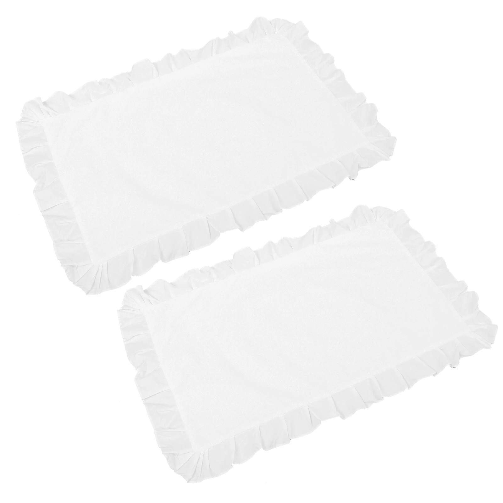

White Lace Cases Cotton Decorative Covers for Bedroom Cushion Protectors Romantic Design Decorative Pillow Covers Easy Washing
