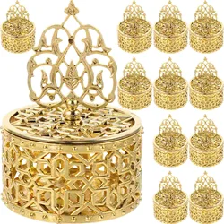 12 Pcs Candy Box European Style Hollow Visible Jewelry Boxes Small Favor Containers Home Storage Wedding Gifts Snacks Packing