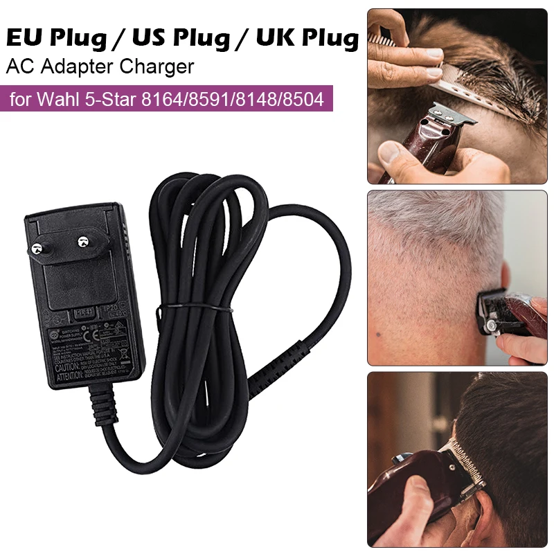 Wall Home   Adapter Charger for Wahl 5-Star 8148 8504 Trimmer EU Plug