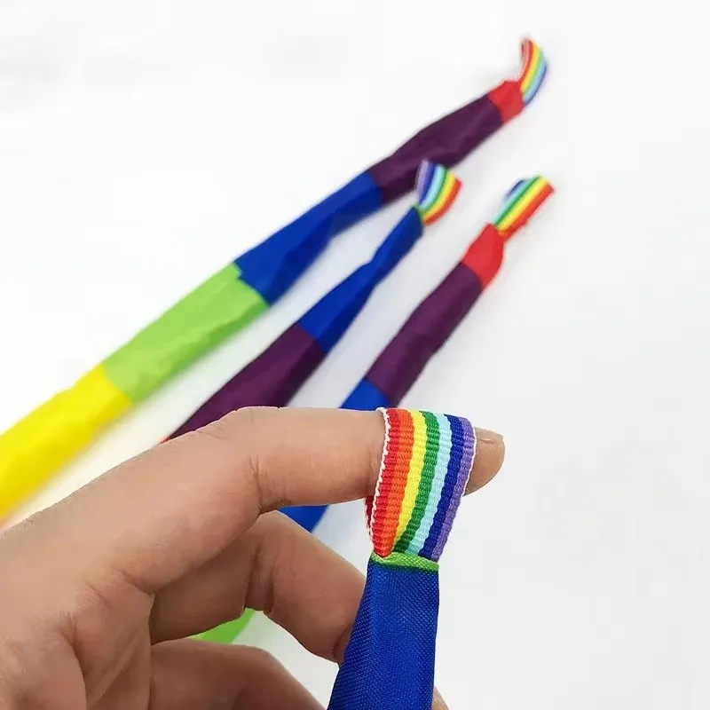 Fun Meteor Ball Outdoor Colorful Ribbon Soft Wind Resistance Sensory Integration Training Throwing Sandbags Party Gifts  Adults