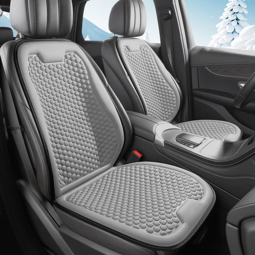 Imagen 2 del producto Cojines de asiento de coche de seda de hielo frescos, cómodos y transpirables, con protusiones esféricas 3D, suaves para la mayoría de los coches