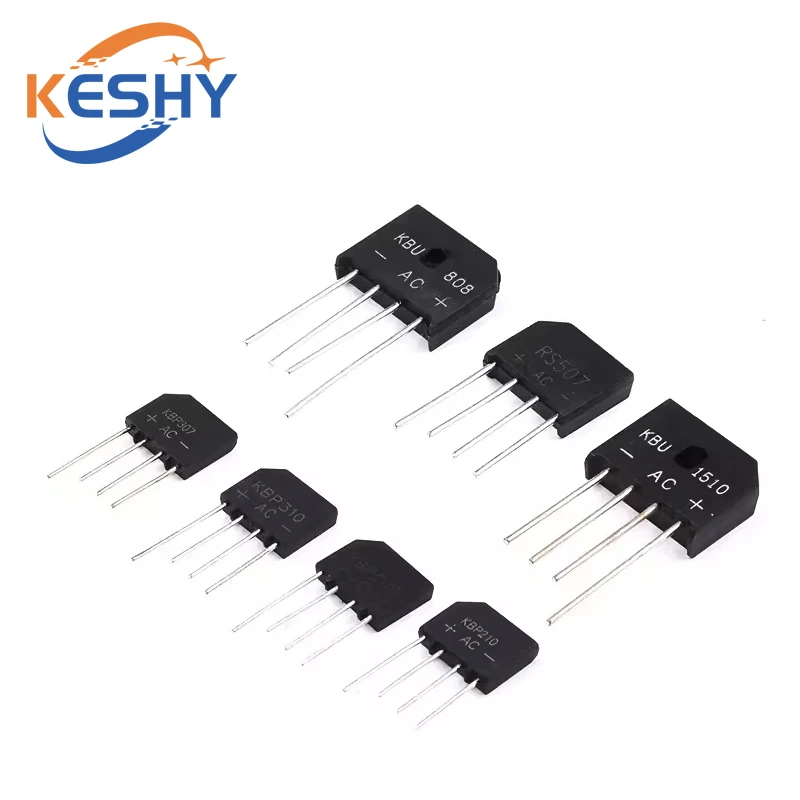 5 قطعة KBP307 ريدج المعدل الطاقة ديود KBP 206 208G 210 306G 310 GBJ2510 KBU 606 610 808G 810 1010 KBJ 406 610G 3510 KBL 608 41