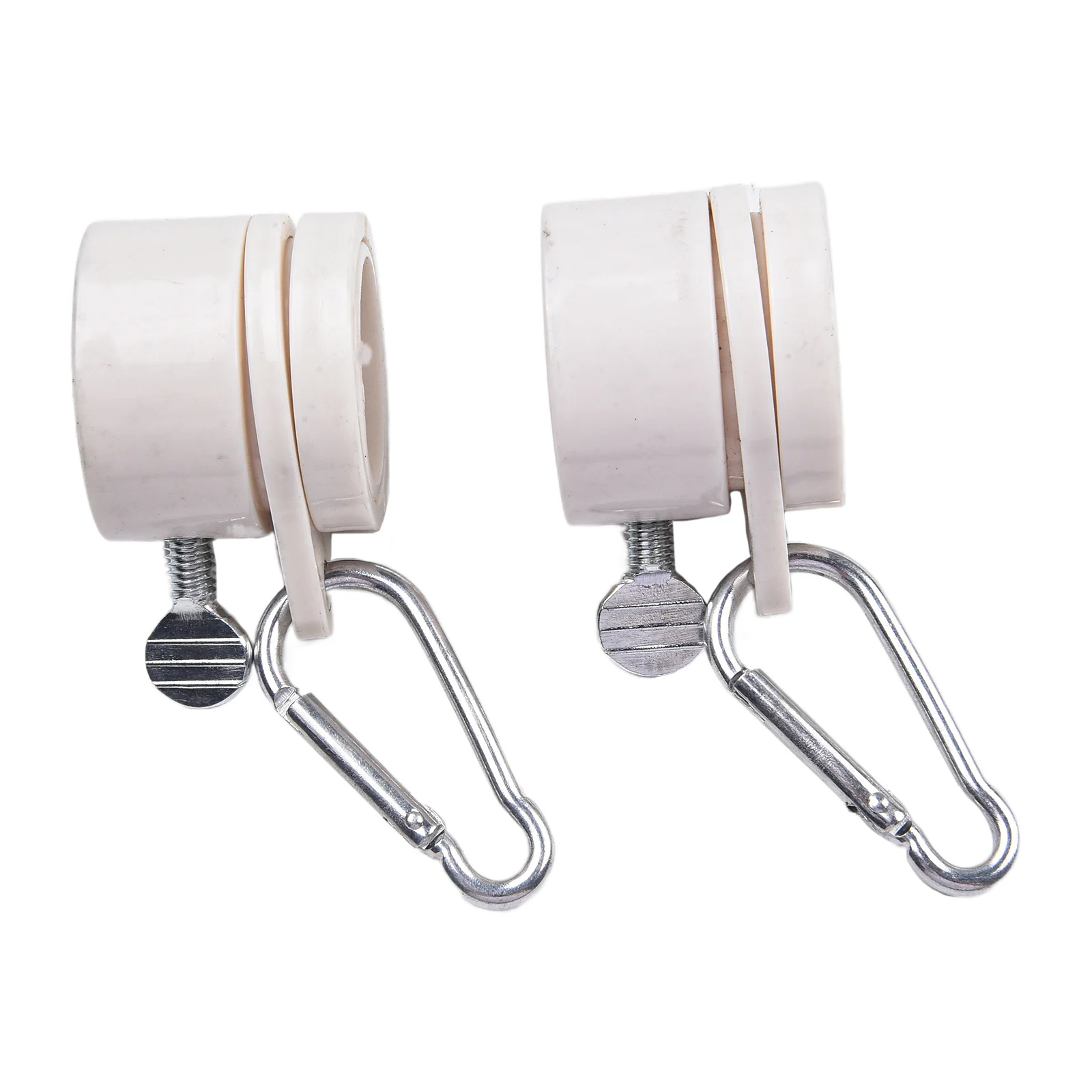 PVC Rotating Flag Pole Rings, Easy Installation, Prevents Flag Tangles, Suitable for Flags with Grommets 2 Pieces