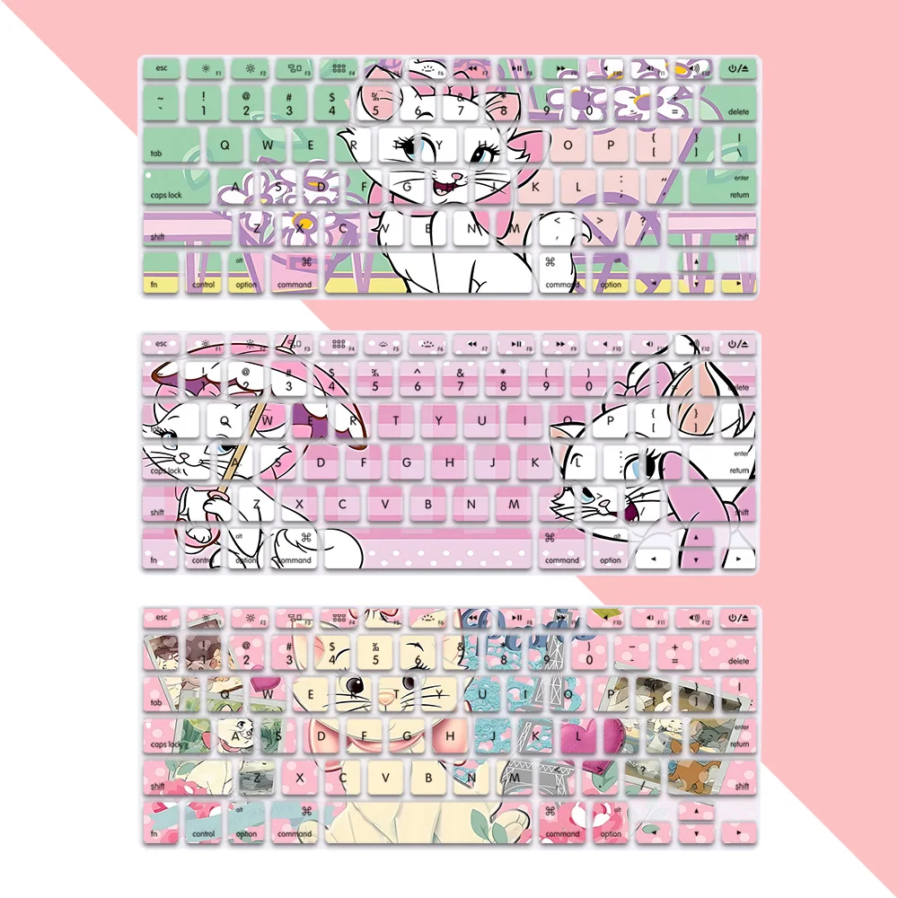 Mary Aristocats US Layout Soft Silicone Keyboard Cover for Macbook pro A1278  A1286 Retina A1425  A1502  A1398 Air A1369  A1466