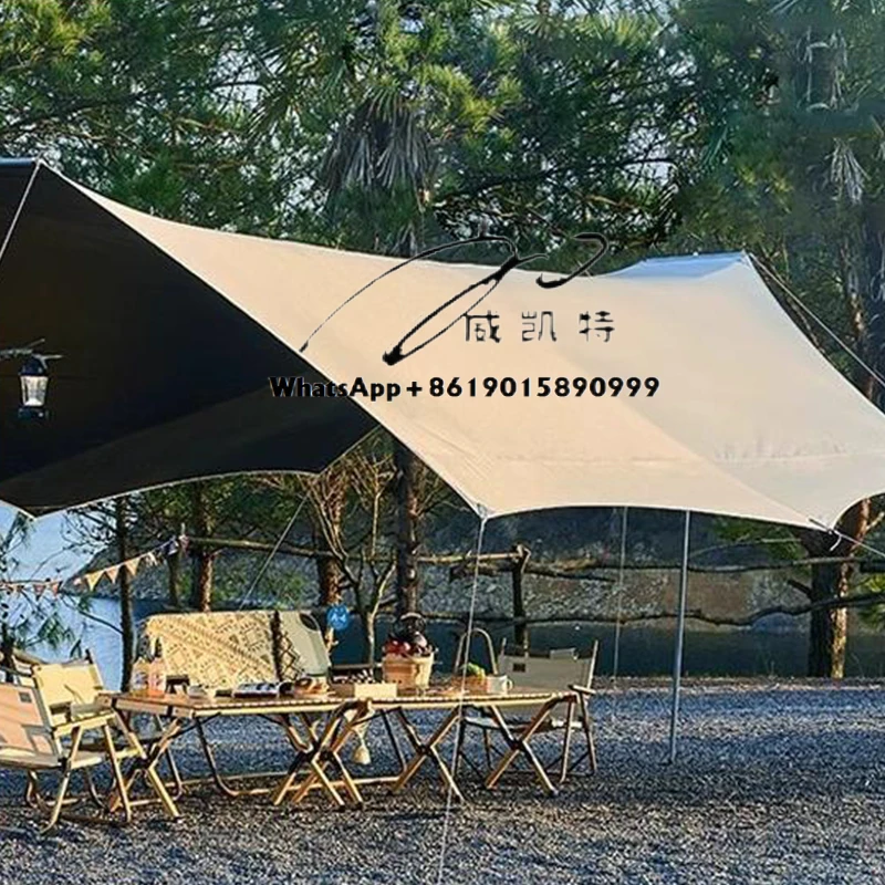

Custom-Size Portable Sun Shelter Waterproof Summer Camping Tarp Tent for Outdoor Use