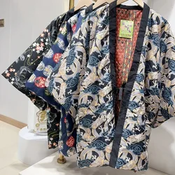 Winter Hanten Coats for Men Women Loose Lace Up Japanese Style Traditional Clothing Jacket Asian Clothes Kimono Hombre Homme