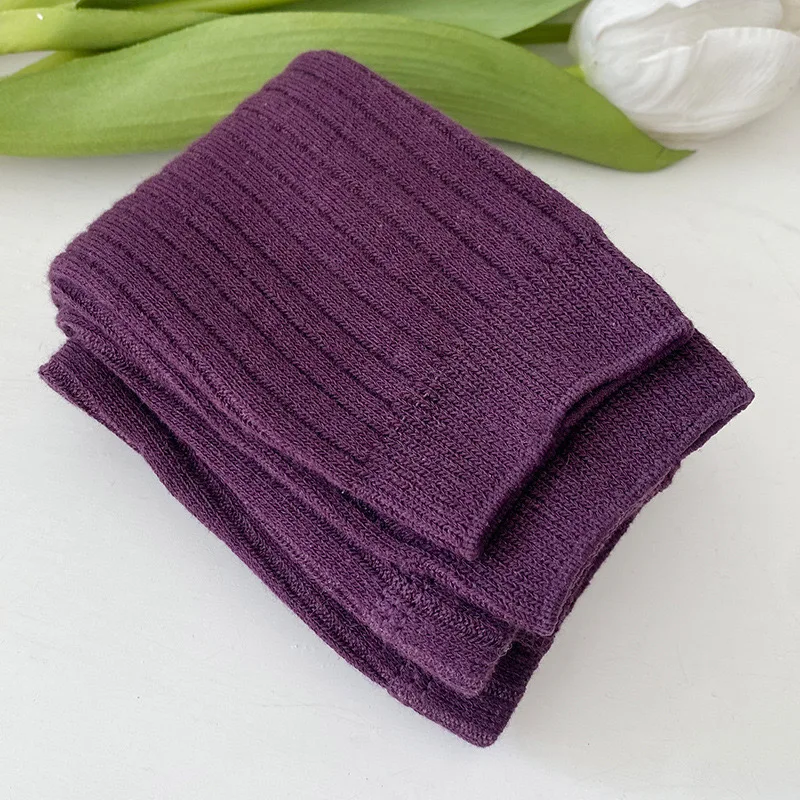 1pcs Spring Autumn Baby Leggings Girls Solid Color Elasticity Leggings Knitwear Girls Leggings Leisure Ribbed Legging view 5