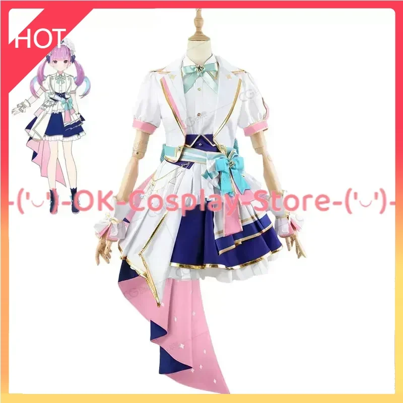 [Custom Made] Minato Aqua Hoshimachi Suisei Nakiri Ayame Cosplay Costume 4th Anniversary Dancing Dress All Members Cosplay Suit