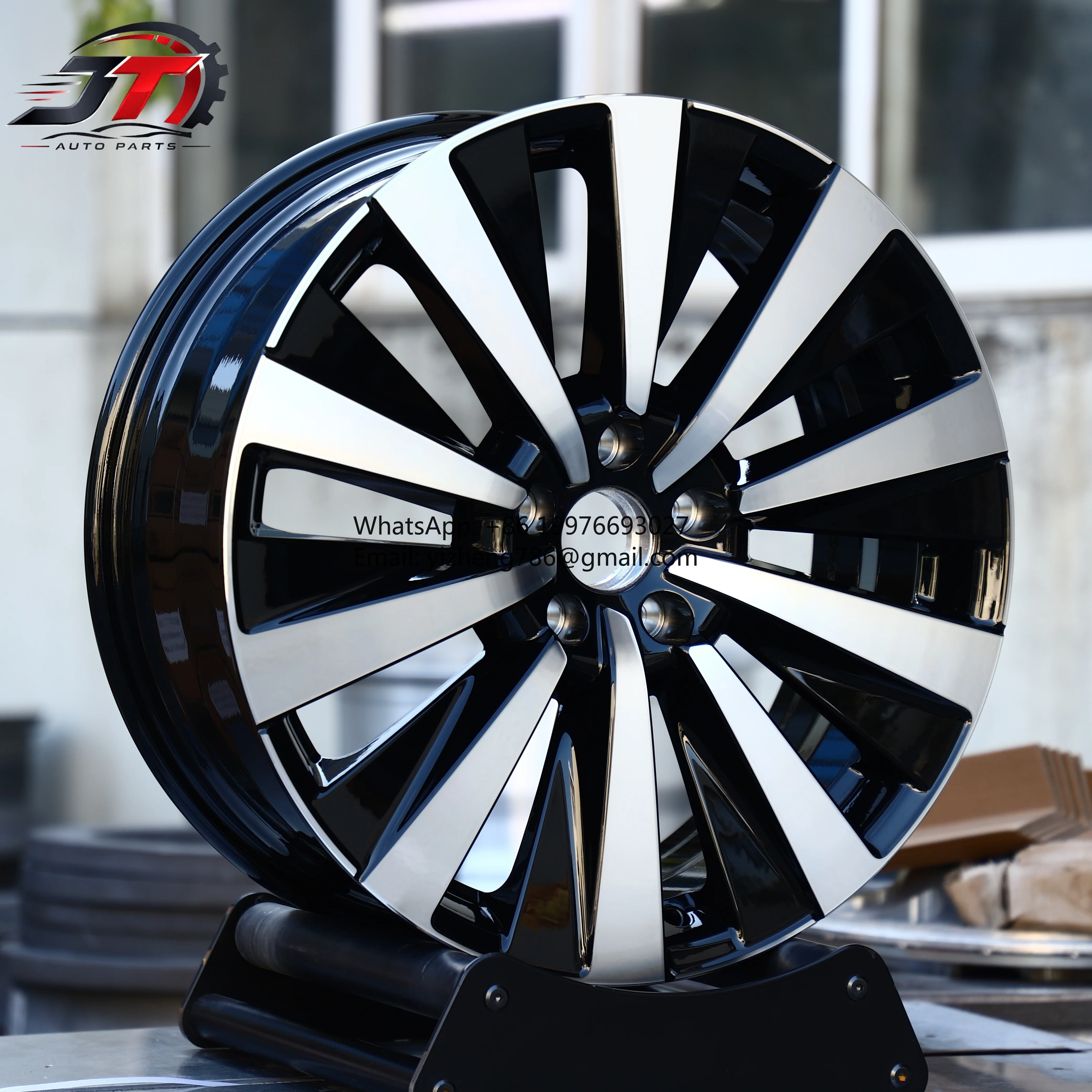 JT 18 19 20 21 Inch 5X112 OEM Multi Spoke Glossy Black Machined Face Forged Wheels SUV For Highlander For Explorer For Durango F