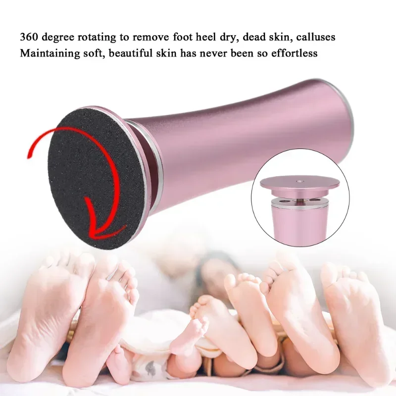 Rechargeable Sawing File for Feet, Dead Skin and Callus Peel Remover, Electric Pedicure Foot Care Tool, Pedicure Callus Remover