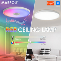 MARPOU Smart LED Ceiling Lights TUYA RGB Lamp Dimming Modern Music Light With Remote Control AC220V For Bedroom Living room