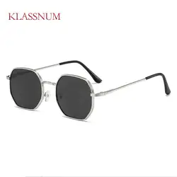 Fashion Small Square Sunglasses Women Retro Men Black Metal Unisex Sun Glasses Trendy Classic Style Punk Gradient Shade UV400