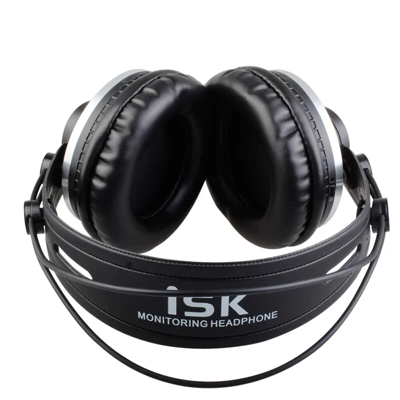 ISK Headphone HP-980 professional sensor DJ Earphones for mixer DJ studio recording wired headset