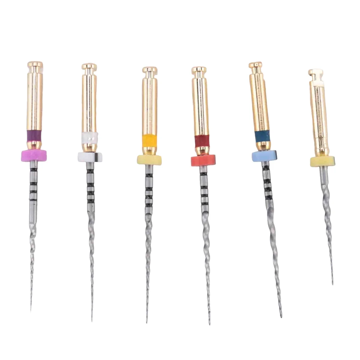 T71C X-Pro Gold Protaper NITI Rotary Files، 6 قطع من ملفات الذاكرة التي يتم التحكم فيها إندو (مختلف 25 مم)