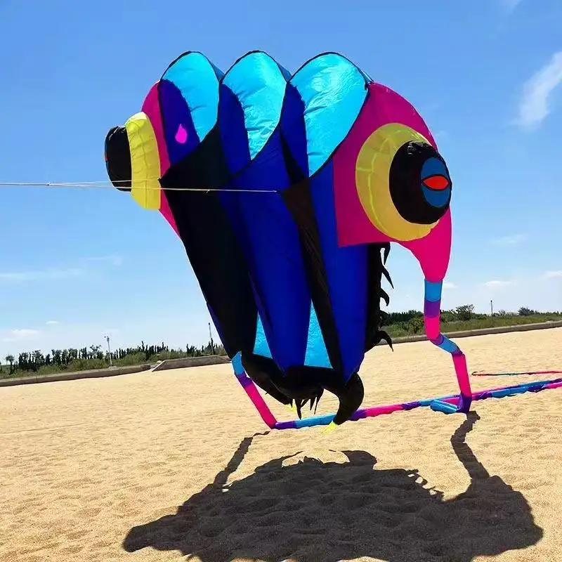 طائرة ورقية كبيرة من مصنع تريلوبيت ويفانغ، طائرة ورقية كبيرة للبالغين، طائرات ورقية ناعمة، ألعاب تقليدية في الهواء الطلق، طائرة ورقية احترافية عملاقة