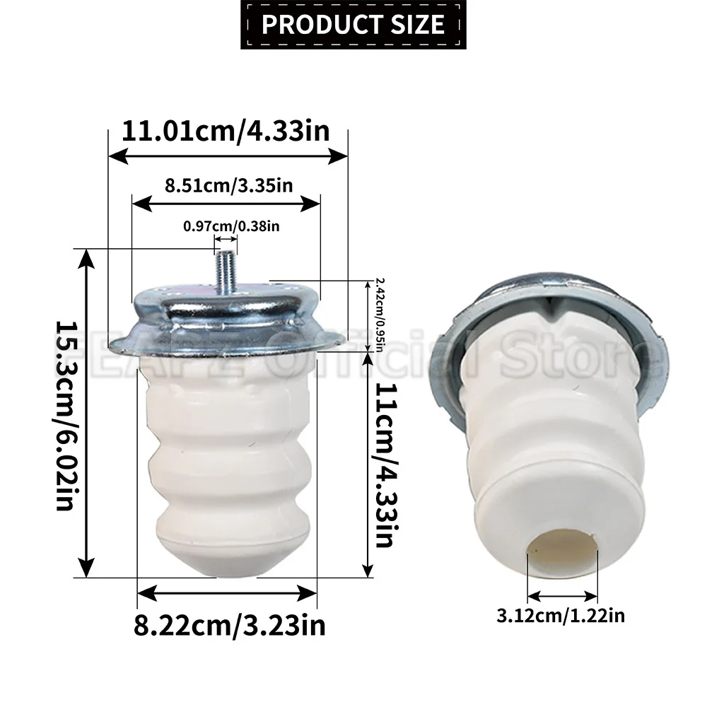 1351266080 5166.88 A Pair Rear Rubber Buffer Replacement for Jumper Ducato 250 Boxer ABS Car Accessories