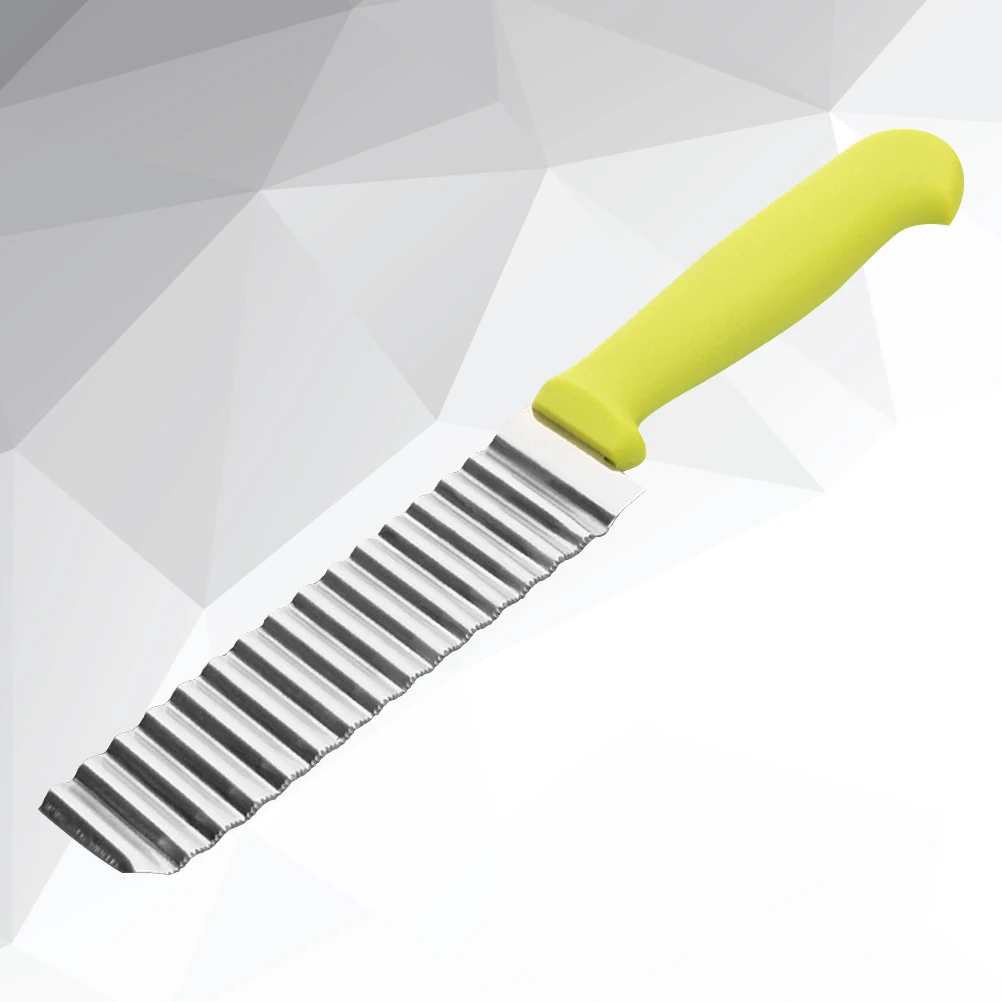 Wave Potato Slicer Cutter RVS Groente Meloen Chopper Tool Franse Fry Ei Salade Gadget