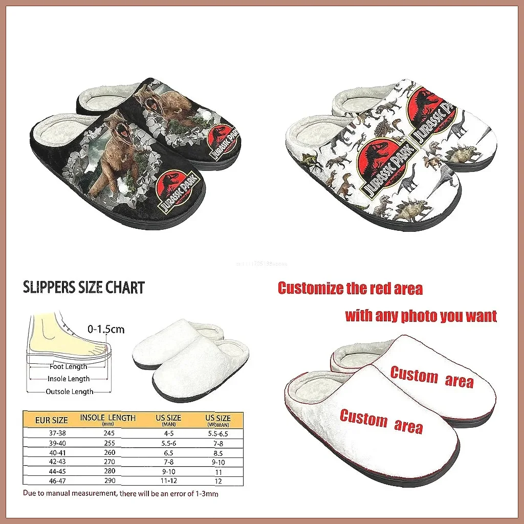 

Плюшевые тапочки-динозавры для взрослых, теплые домашние тапочки, нескользящие комнатные сандалии