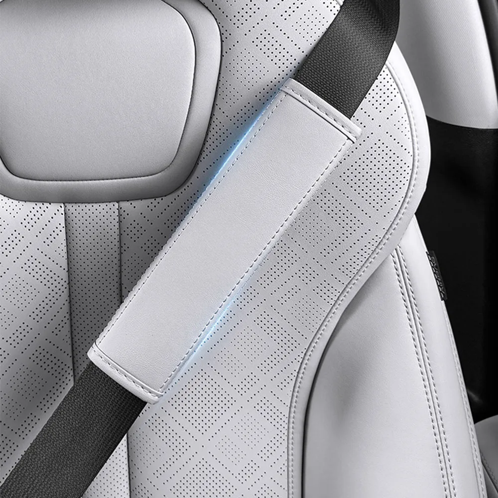 

2 Pcs For BYD Atto 2 Yuan UP 2024 2025 Seat Belt Shoulder Protector Interior Product Original Car Color Leather Protective Cover