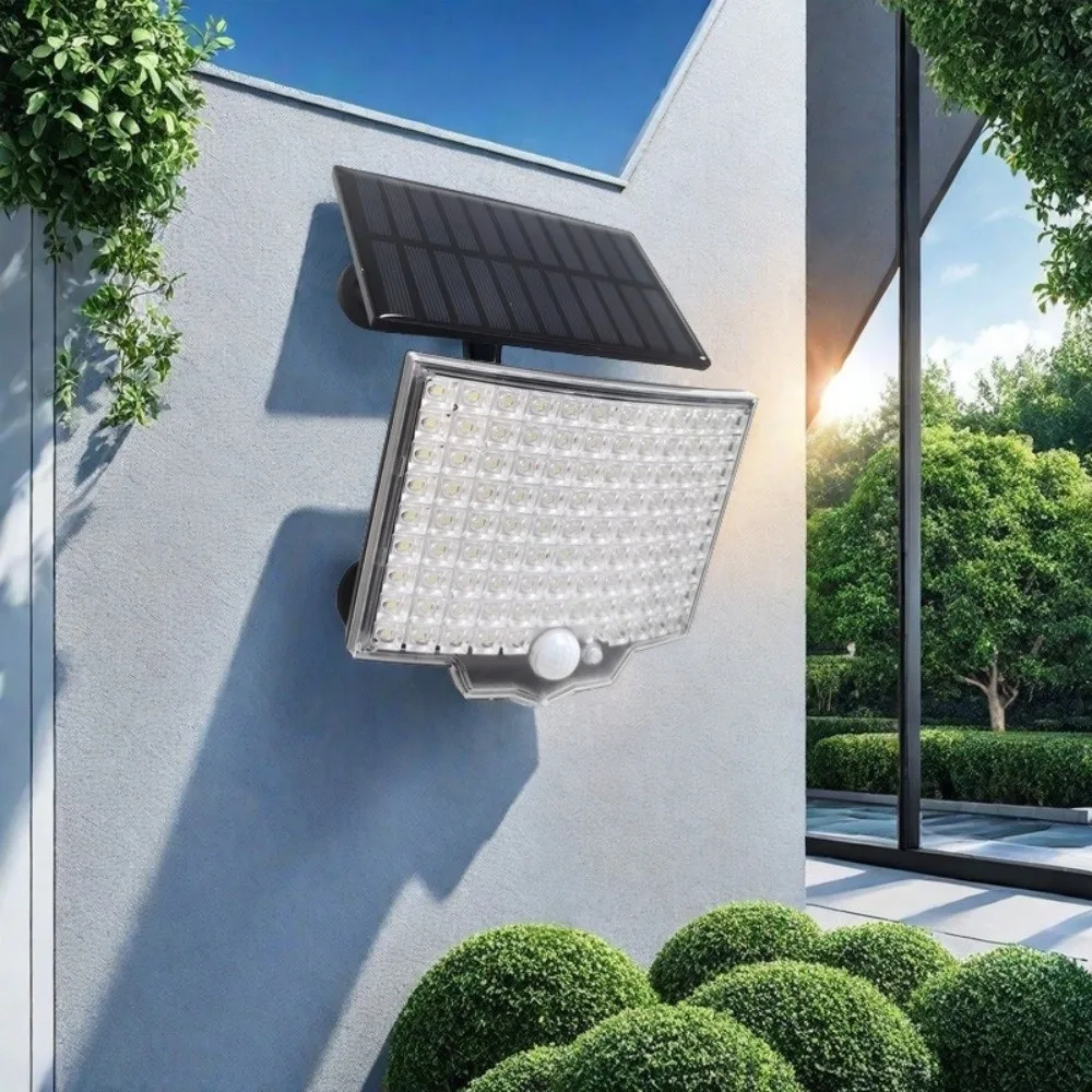 

Солнечный уличный светильник 234LED с 3 режимами, автоматическим датчиком движения, водонепроницаемый, с дистанционным управлением, ночной прожектор