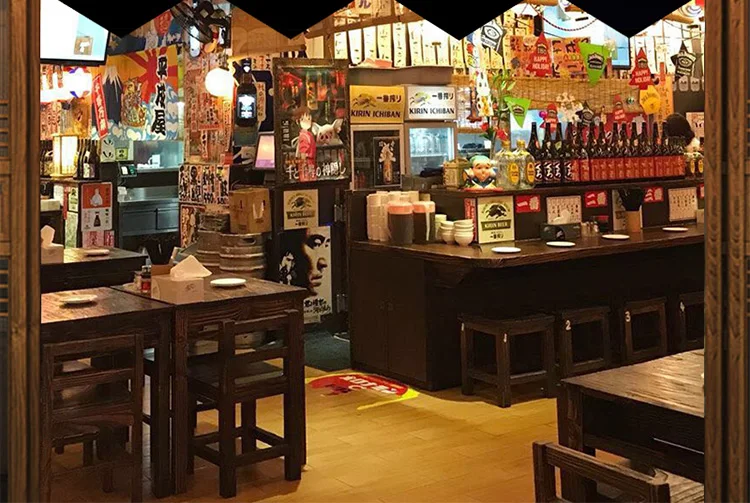 Benutzer definierte Japan kurze Tür Noren Vorhang Ramen Wimpel Küchen tür Trennwand halben Vorhang Restaurant Eingang hängen Flagge Vorhang – Detail 16