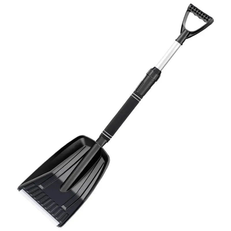 

Portable Snow Shovel Snow Scoop With Retractable Handle Extra Deep Snow Shovel For Home Garage 28inch Heavy Duty Snow Shovel