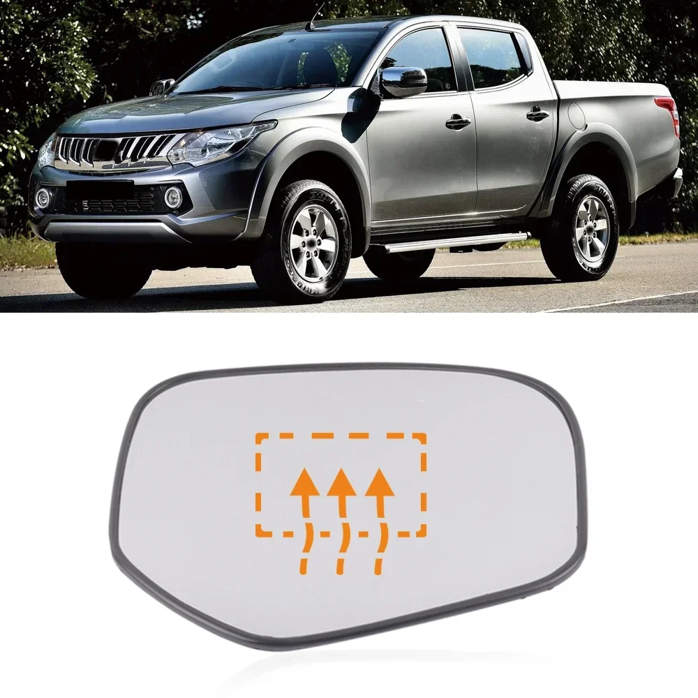 Kamshing for Mitsubishi L200 2005-2016 with Heating Side Rear View Mirror Door Mirror Glass Side Mirror Glass