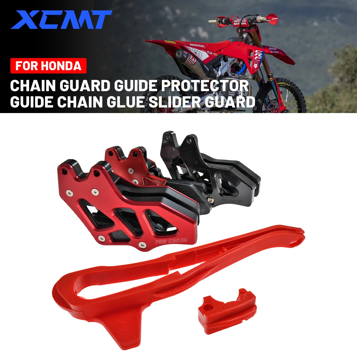 

Motorcycle Plastic Guide Chain Glue Sprocket Slider For HONDA CRF150F CRF230F CRF 150F 230F 150 230 F 2003 2004 2005 2003-2022