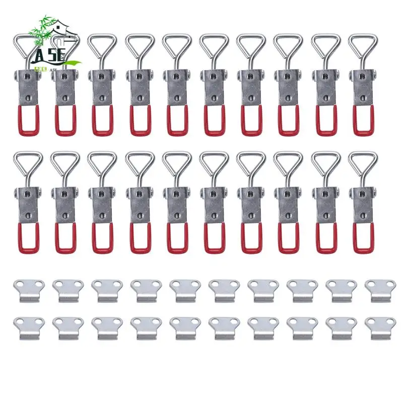 

A05E-20 Pack Adjustable Toggle Latch Clamp 4001, 330 Lbs Holding Capacity, Heavy Duty Quick Release Pull Latch Toggle Clamp