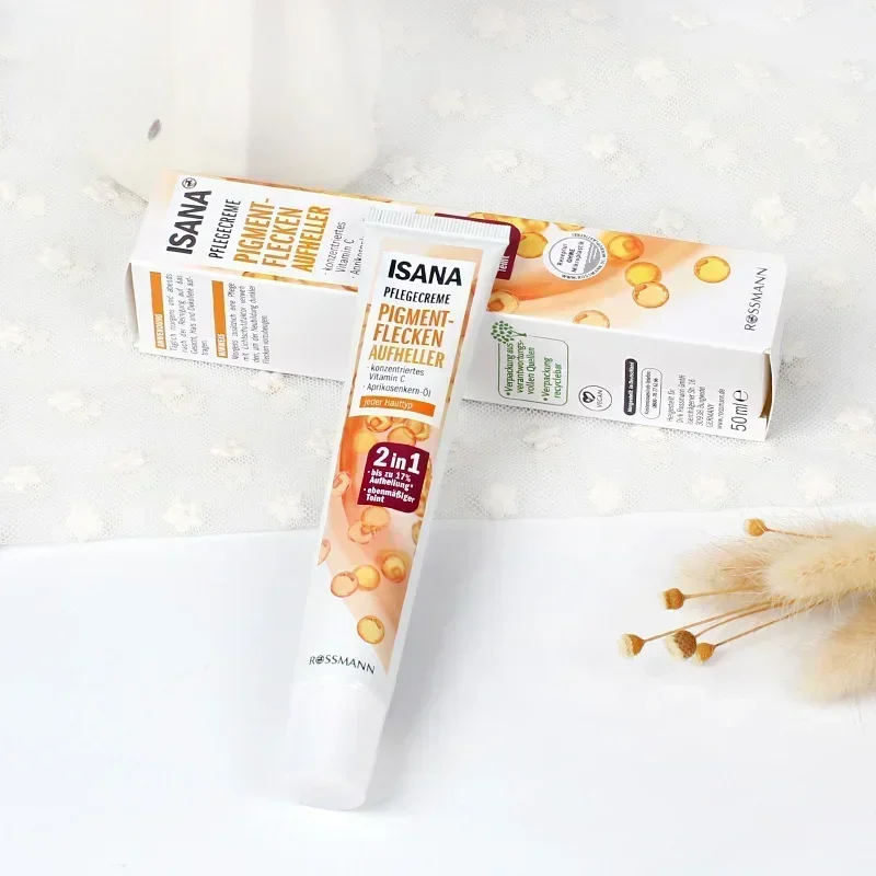 Germany Isana VC Essence 50ml Brightening Nourishing Lighten Spot Moisturizing Freckle Removal Whitening Facial Skin Care