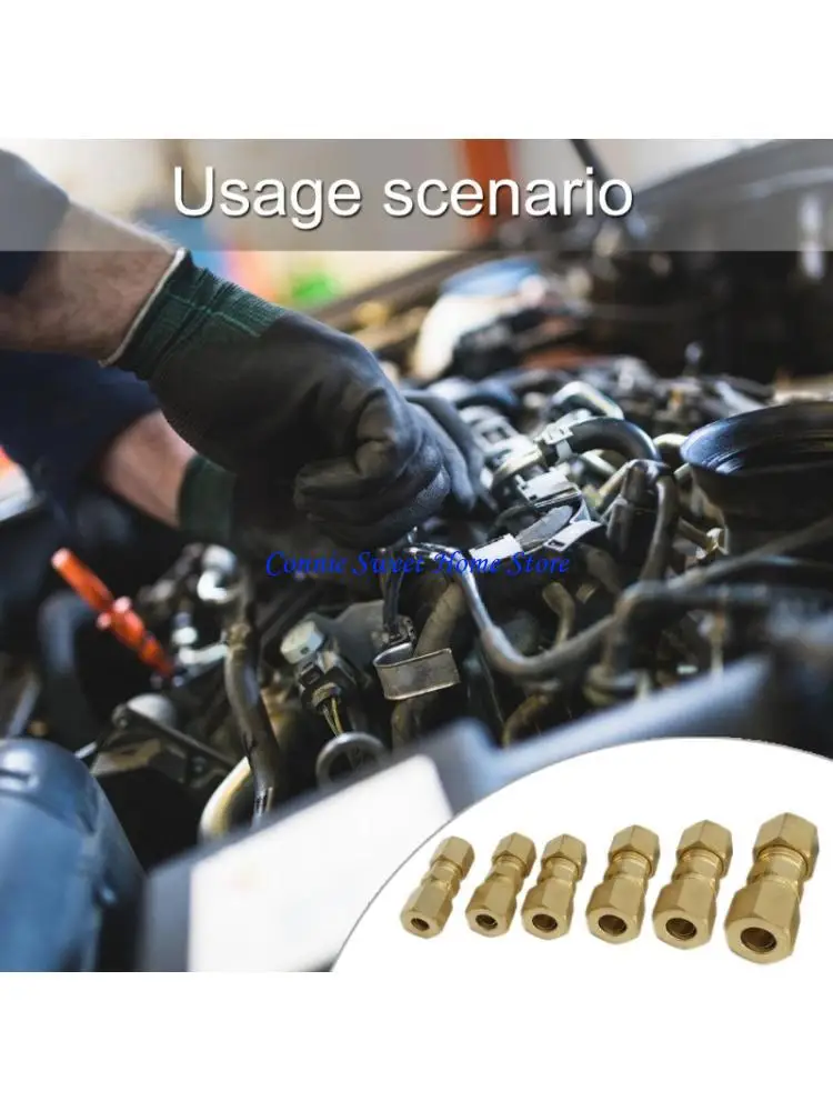 

LXAF Сверхмощный латунный компрессионный фитинг 3/16, герметичная конструкция для соединения труб водоснабжения