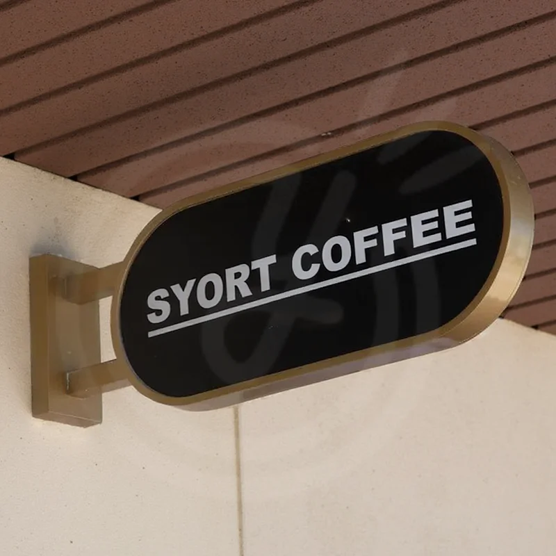 مخصص توهج Lightbox علامة الأعمال قسط شعار عرض علامات واجهة المتجر مزدوجة الوجهين LED ضوء مربع لافتات مضيئة