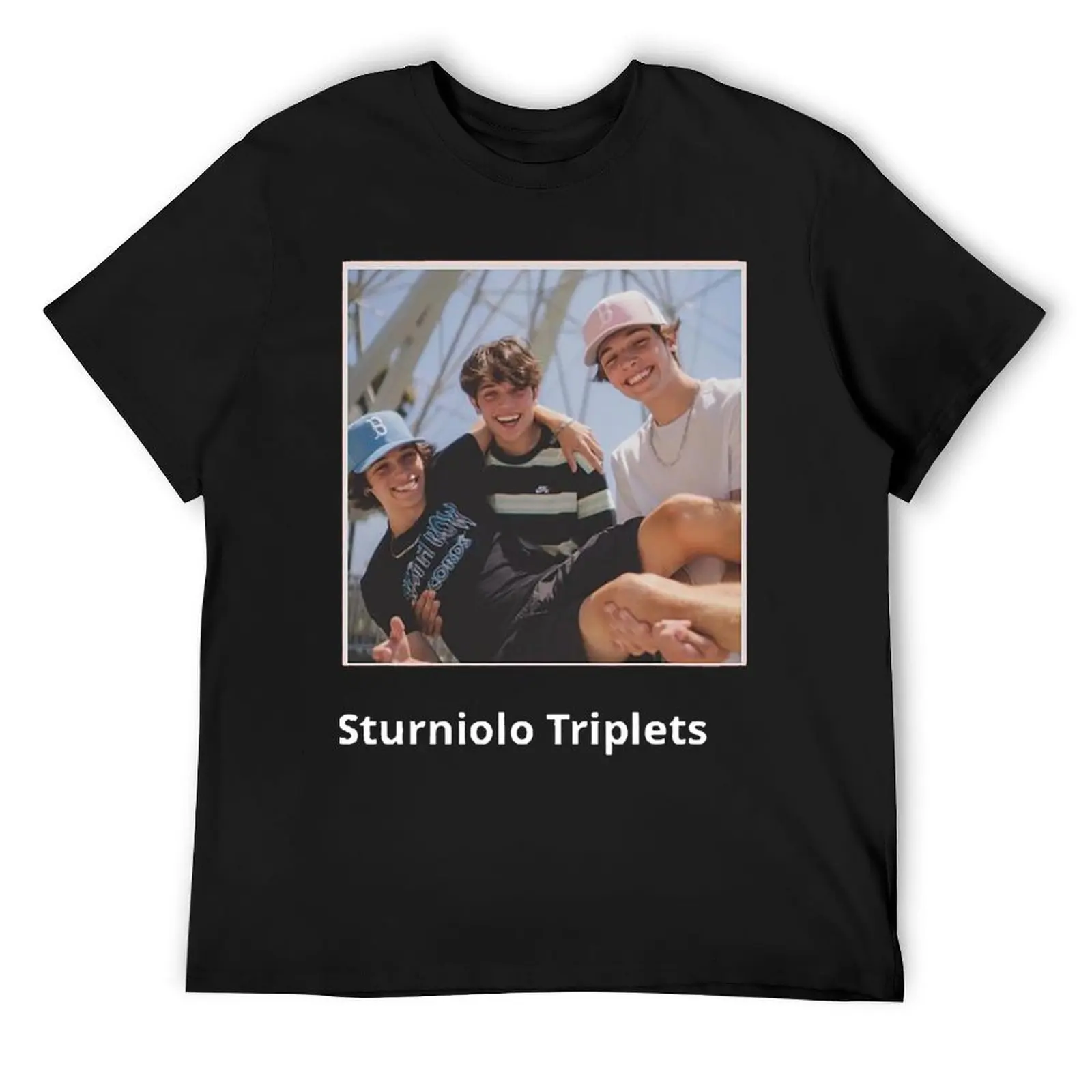 

sturniolo triplets chris nick matt ni T-Shirt blue archive vintage t shirts graphics mens t shirt graphic