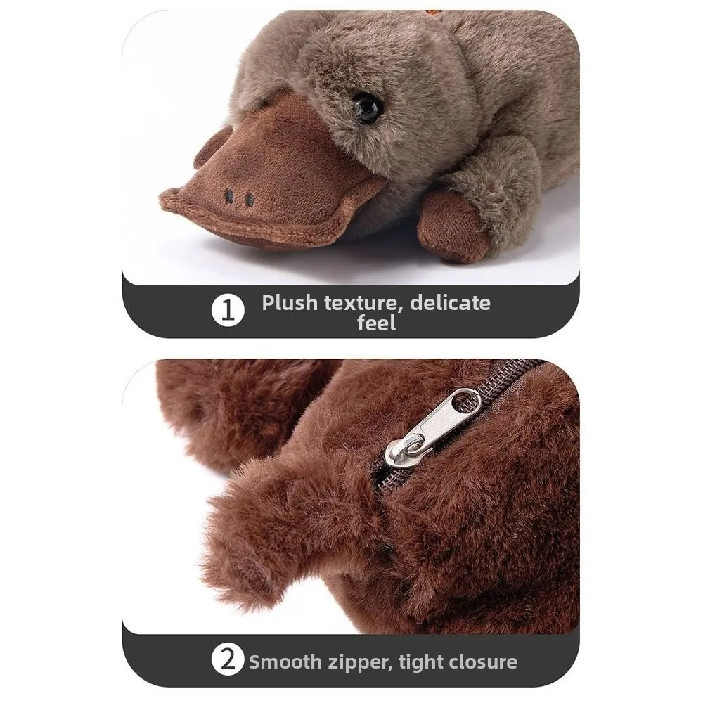 Creative Cartoon Animal Pen Bag Large Capacity Storage Bag Stationery Organizer Student