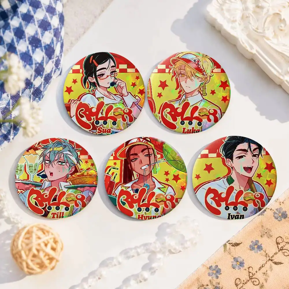Alien Stage Mizi Sua Ivan Luka Till Hyuna  Brooch Lapel Pin Button Badge on Bag Clothing Hat Jewelry Accessories Toys Gift