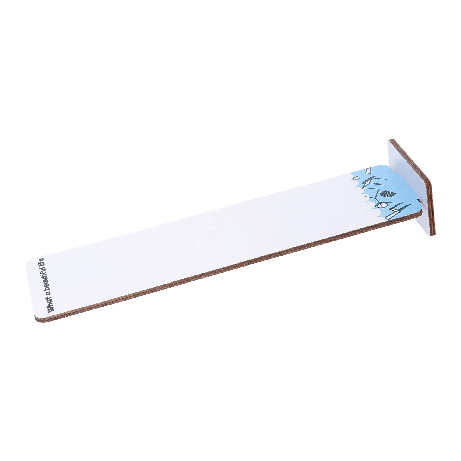 Wooden Memo Board for Computer Monitor Portable Sticky Memo Holder Desktop Note Stand Inspirational Quote Appreciation Message