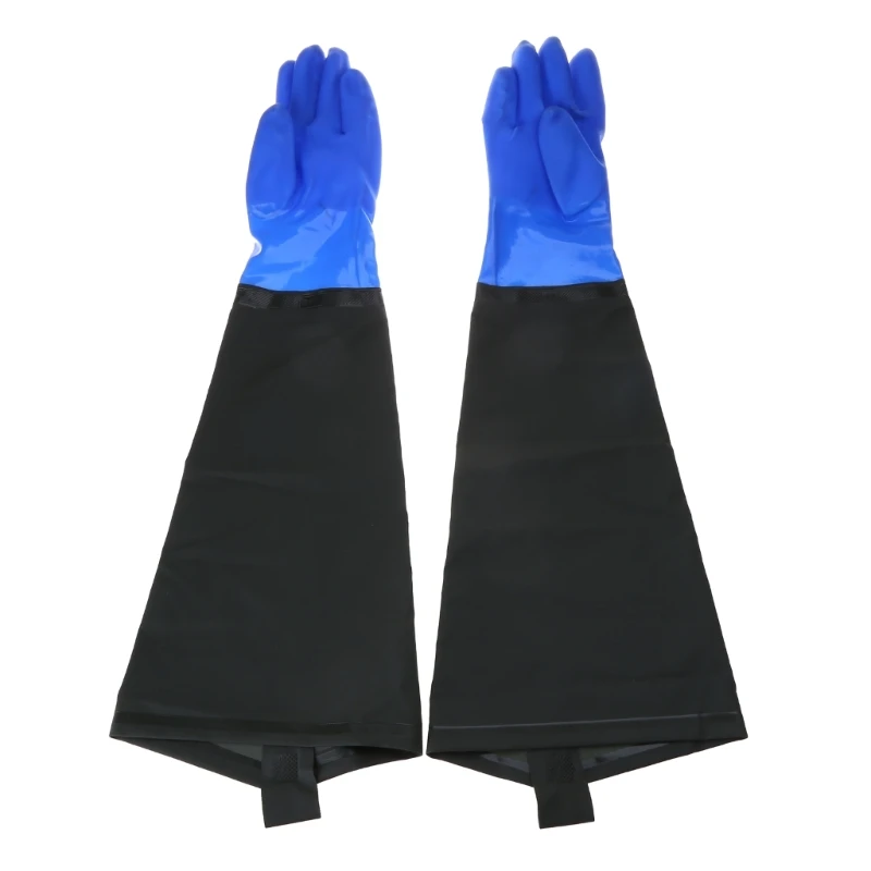 Waterproof and Wear resistant Long Waterproof Rubber Gloves Keep Your Arms Dry and Safe Fishery,Aquarium Gloves