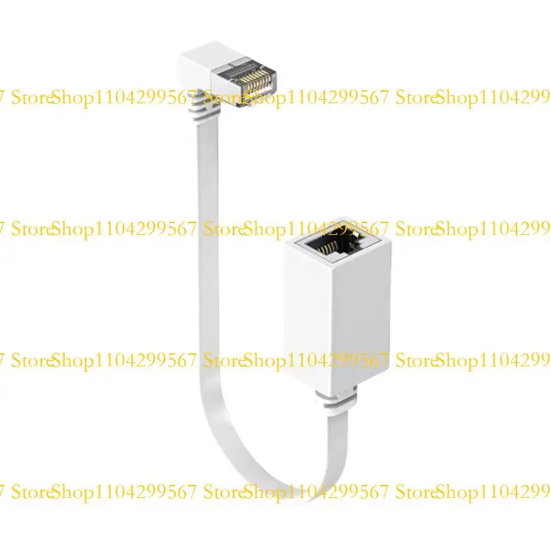 

CS1W 10Gbps CAT7 Ethernet Extension Cable 90 Degree Cable Extender RJ45 N