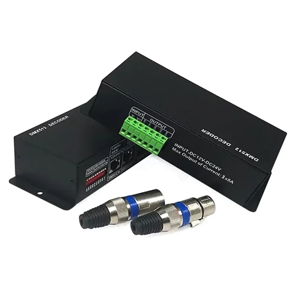DC12-24V DMX512 Decoder LED Controller 3CH 4Channel Driver RGB/RGBW for 5050 3528 RGB RGBW LED Strip Light