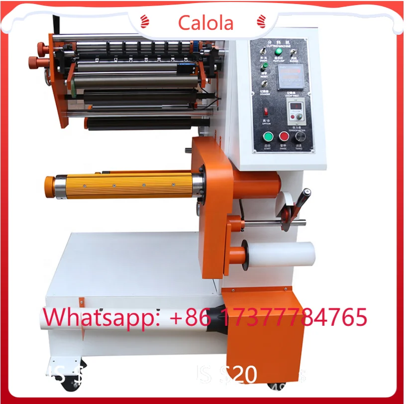 Vertical Adhesive Tape Slitting Machine / High-Speed BOPP Tape Slitter Rewinder