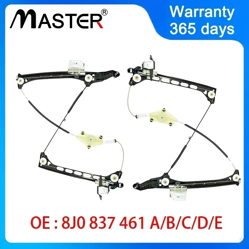 

Window Regulator Left Right 8J0837461 8J0837462 for Audi TT 2008-2014 8J0 837 461 8J0 837 462 A B C E D