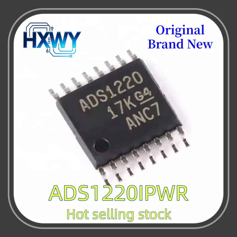 (5/30 pieces) ADS1220IPWR ADS1220 TSSOP16 Analog-to-Digital Converter Chip New Electronic Parts Fast Delivery High Quality