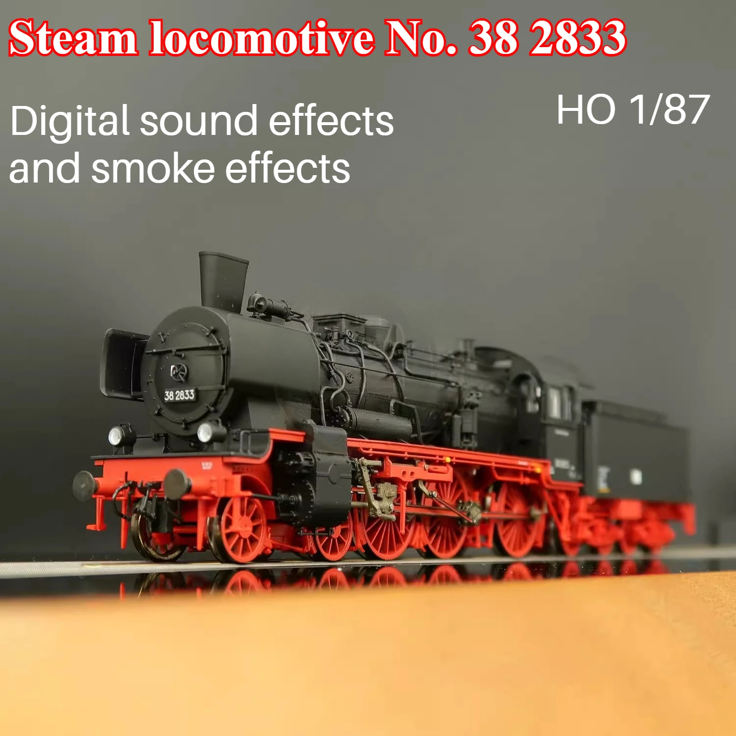 

ROCO HO Type 1/87 Train Model 38 2833 Steam Locomotive Maintenance Light 71398 Digital Sound and Smoke Effects Boy's Toy Gift